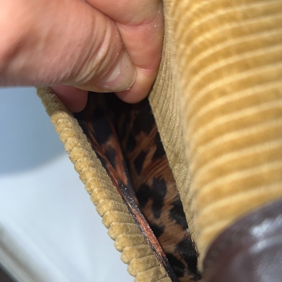 Dolce & Gabbana Vintage Corduroy Leather Handbag Crossbody Chain - Picture 10 of 16